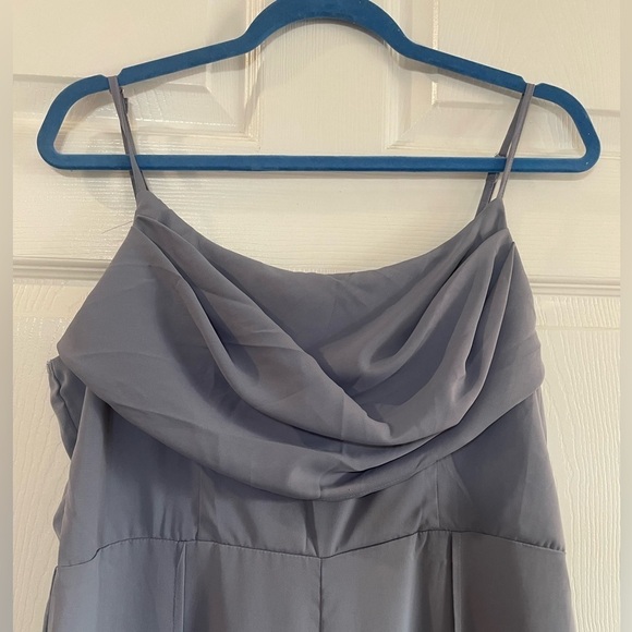 NWT Cider Petrol blue cowl neck wide leg jumpsuit from size XL - Picture 11 of 11